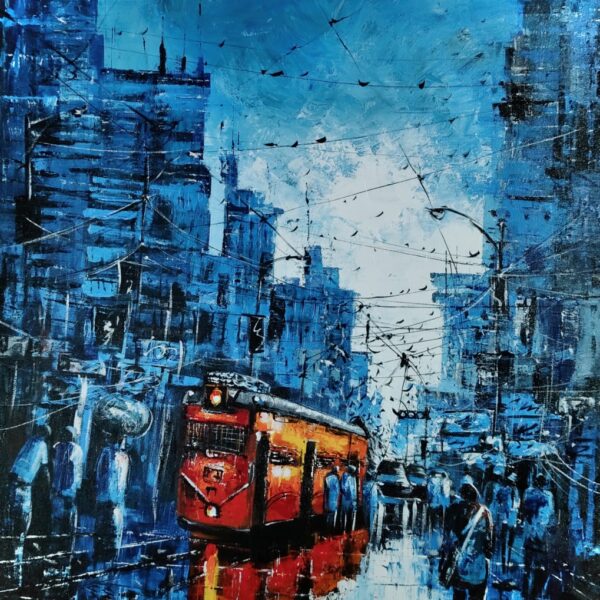 City of Joy 24*30 Acrylic Canvas Handmade Painting